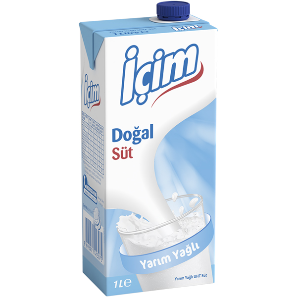 İÇİM SÜT YARIMYAĞLI 1 LT