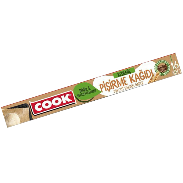 COOK PİŞİRME KAGIDI 16’LI*KESİMLİ DOĞAL