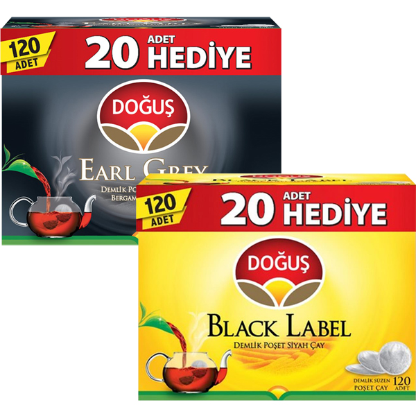DOĞUŞ B.LABEL/EARLY GREY 120'Lİ DEMLİK POŞET ÇAY
