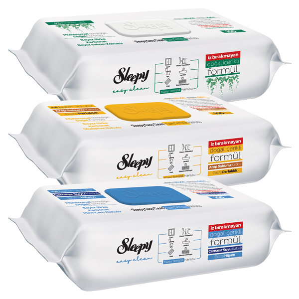 SLEEPY YÜZEY TEMİZLİK 100’LÜ *A.SABUNU/B.SABUN/ÇAM.SUY.