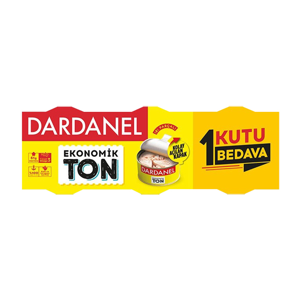 DARDANEL EKO TON BALIĞI 3x140 GR