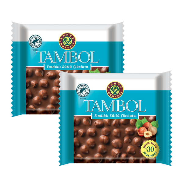KAHVE DÜNYA TAMBOL FINDIK ÇİKOLATA 77 GR