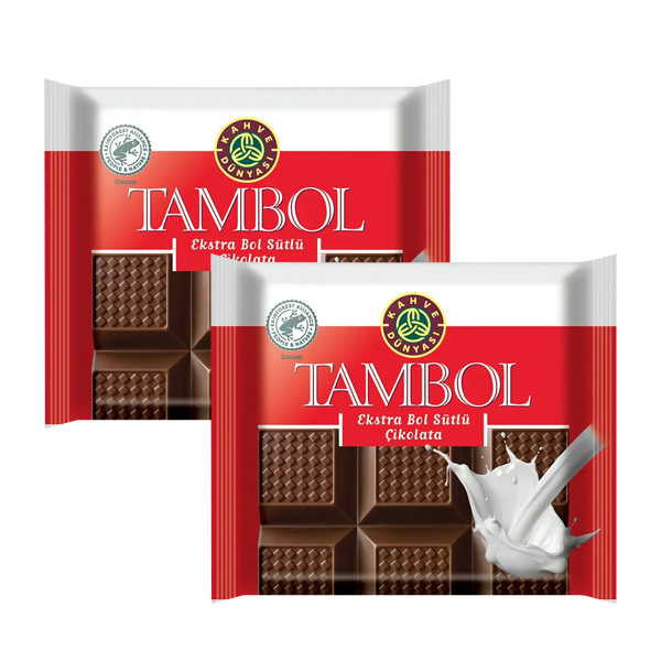 KAHVE DÜNYA TAMBOL BOL SÜTLÜ ÇİKOLATA 77 GR