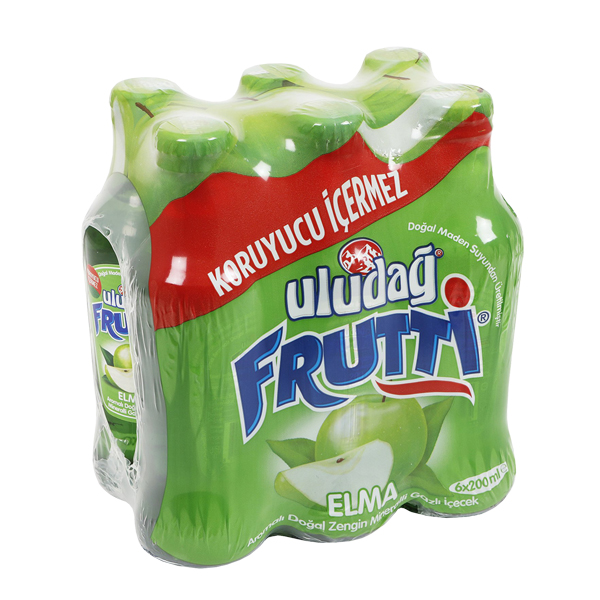 ULUDAĞ FRUTTİ MEYVELİ MADEN SUYU 6x200 ML (CMAX-NAR HARİÇ)