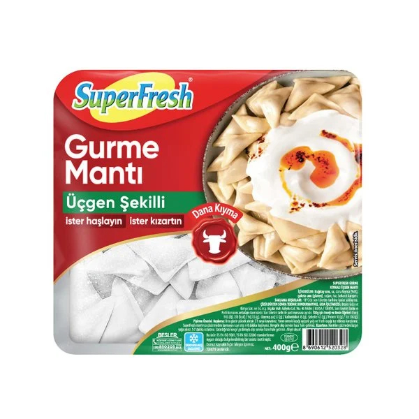 SUPERFRESH ÜÇGEN MANTI 400 GR