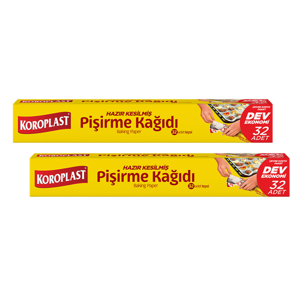 KOROPLAST PİŞİRME KAĞIDI DEV EKO 32'Lİ