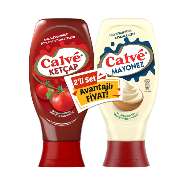 CALVE KETÇAP + MAYONEZ 810 GR
