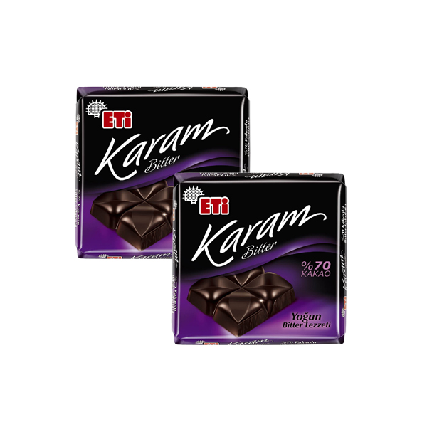 ETİ KARAM %70 KARE ÇİKOLATA 60 GR