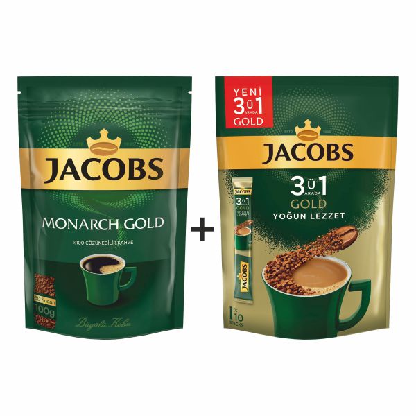 JACOBS MONARCH 100 GR *3’Ü 1 ARADA YOĞUN LEZZET 10'LU HEDİYE
