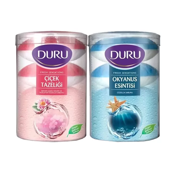 DURU SABUN 4x100GR *OKYANUS *ÇİCEK TAZ.