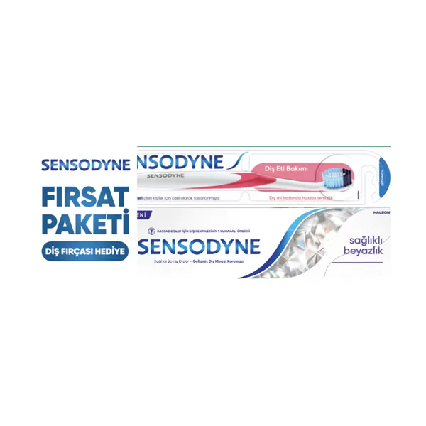 SENSODYNE SAĞLIKLI BEYAZ 75 ML+FIRÇA