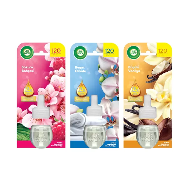 AIRWICK ELEK.YEDEK 19 ML *B.ORKİDE *SAKURA *VANİLYA