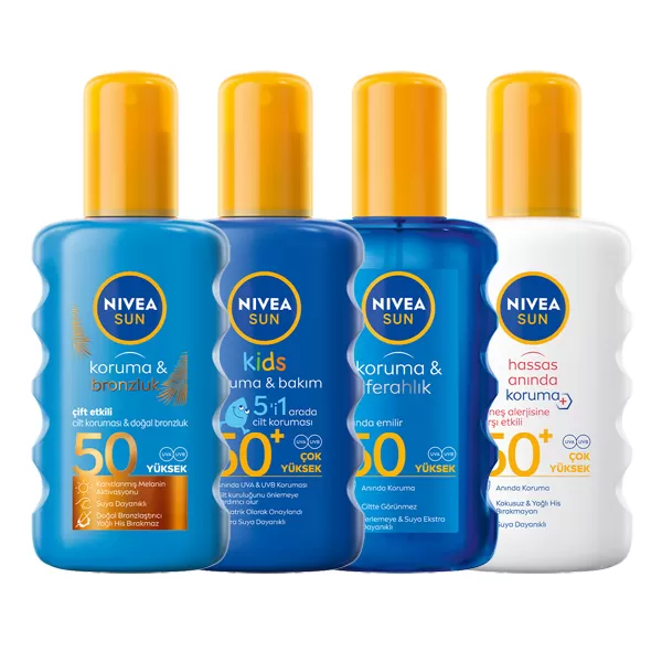 NIVEA SUN GUNEŞ KREMİ ÇEŞİTLERİNDE