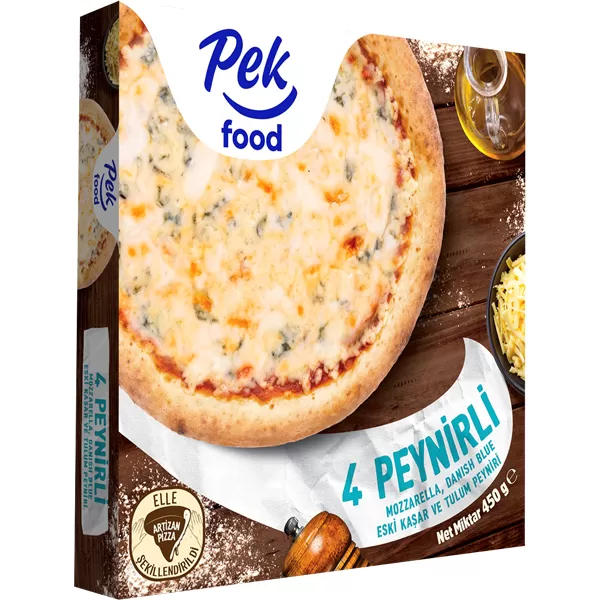 PEK FOOD ARTİZAN 4 PEYNİRLİ  PİZZA 450 GR