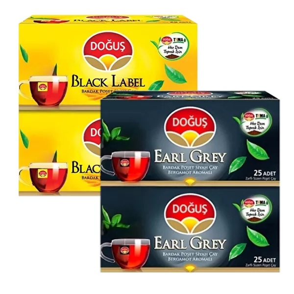 DOĞUŞ BARDAK ÇAY 2x25’Lİ *B. LABEL *E.GREY
