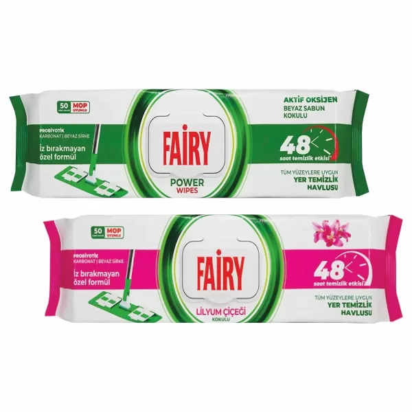 FAIRY YER YÜZEY TEMİZLEME HAVLUSU 50’Lİ *B.SABUN *LİLYUM